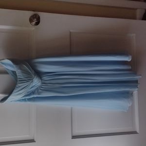 Blue bridesmaid dress